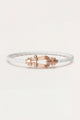 Levanto Rose Gold Rope Bracelet Chalk White