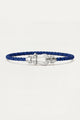 Levanto Platinum Rope Bracelet Denim Blue