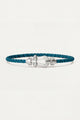Levanto Platinum Rope Bracelet Turquoise