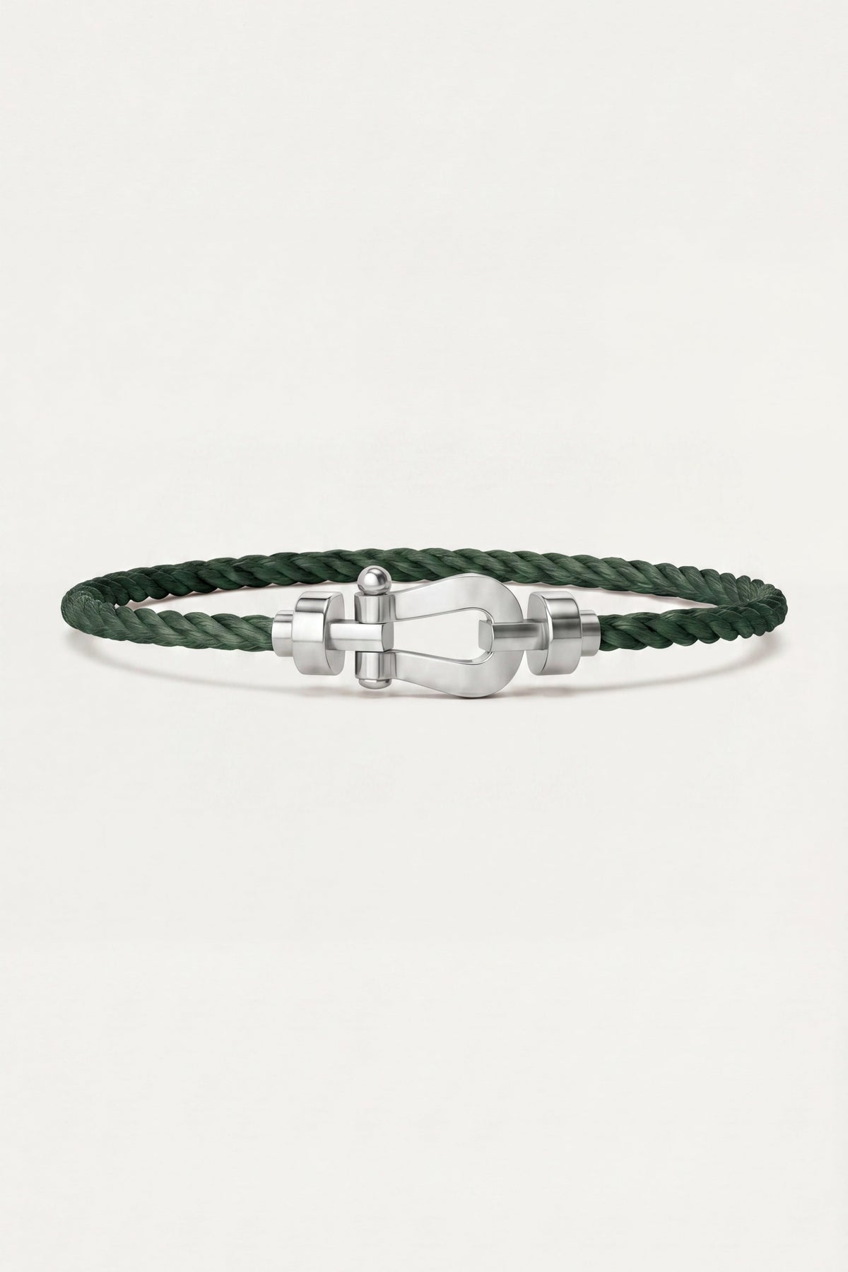 Levanto Platinum Rope Bracelet Sage Green