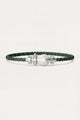 Levanto Platinum Rope Bracelet Sage Green