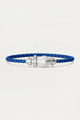 Levanto Platinum Rope Bracelet Royal Blue