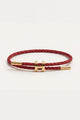 Rapallo Woven Bracelet Burgundy