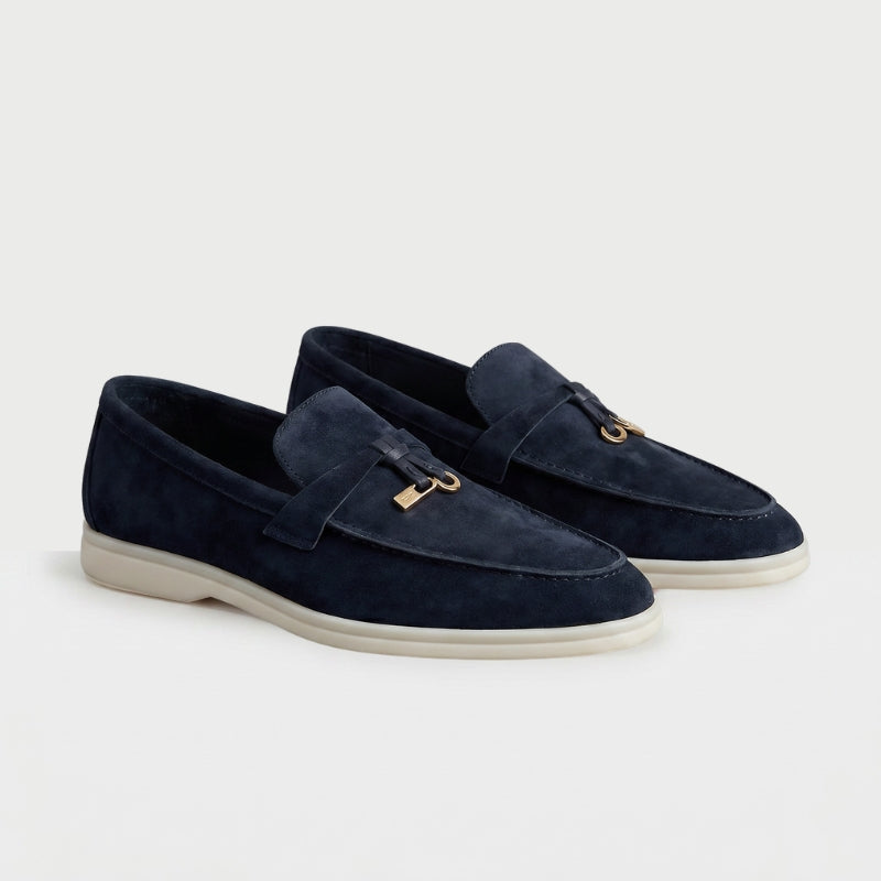 Como Suede Loafer Women Navy