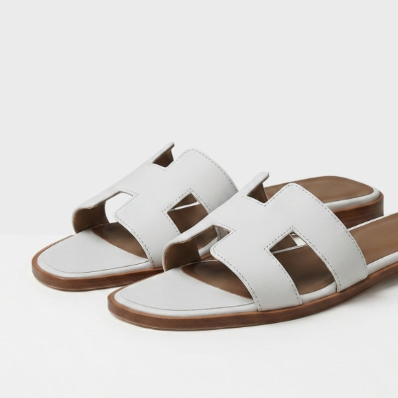 Riviera Flat Slide Women White