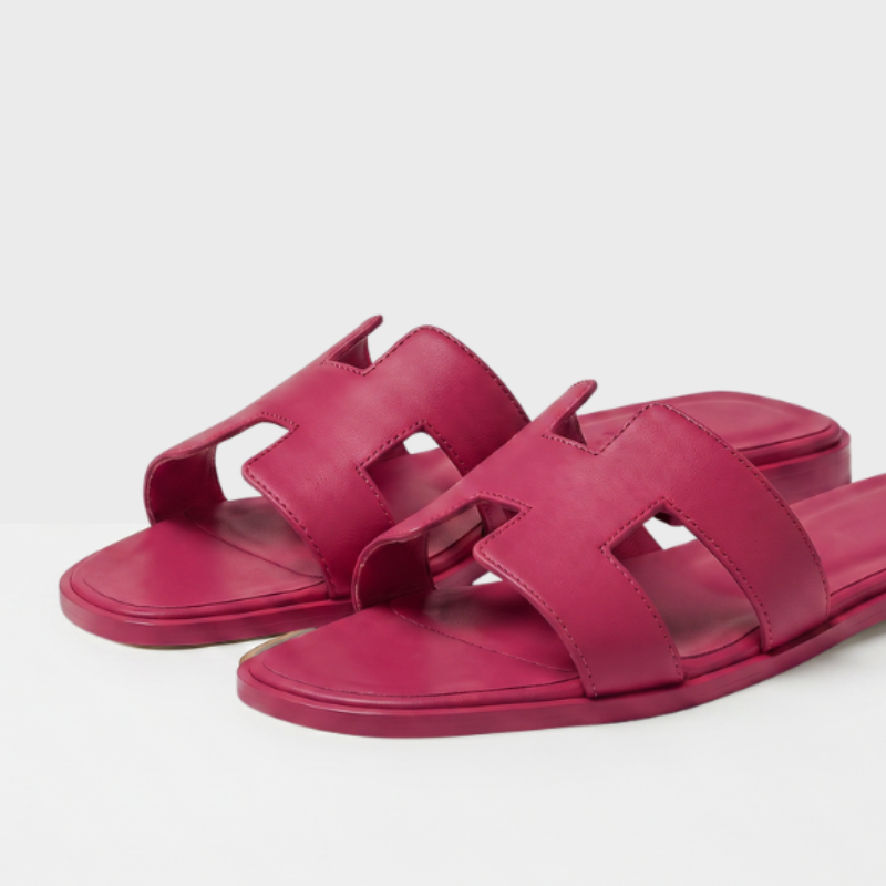 Riviera Flat Slide Women Magenta