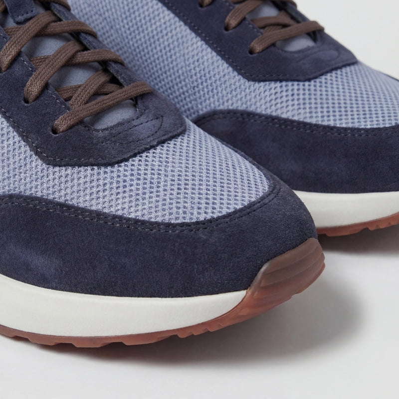 Palazzo Runner Mesh Sky Navy
