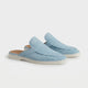 Positano Suede Mule II Azzurro Cielo