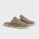 Mules Positano in Suede II Tortora