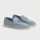 Como Suede Loafer Women Sky Blue
