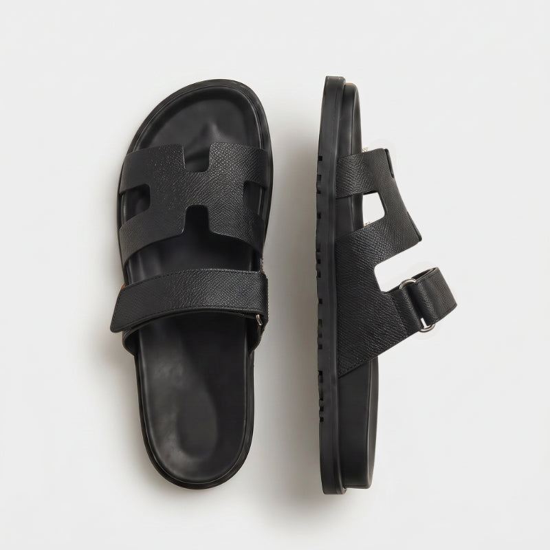 Cannes Slide Women Black Textured
