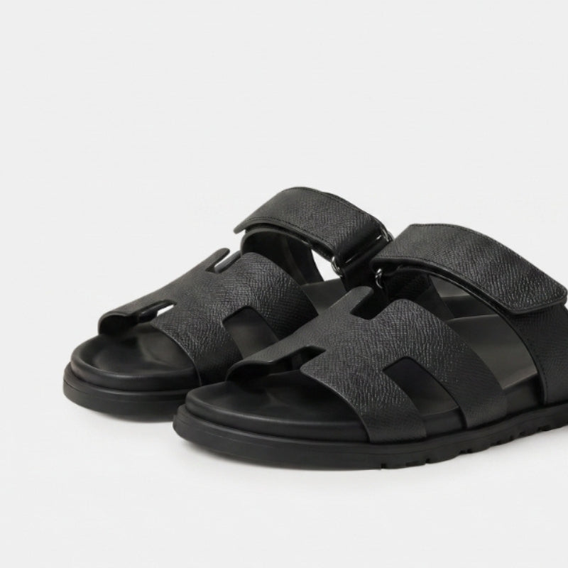 Cannes Slide Women Black Textured