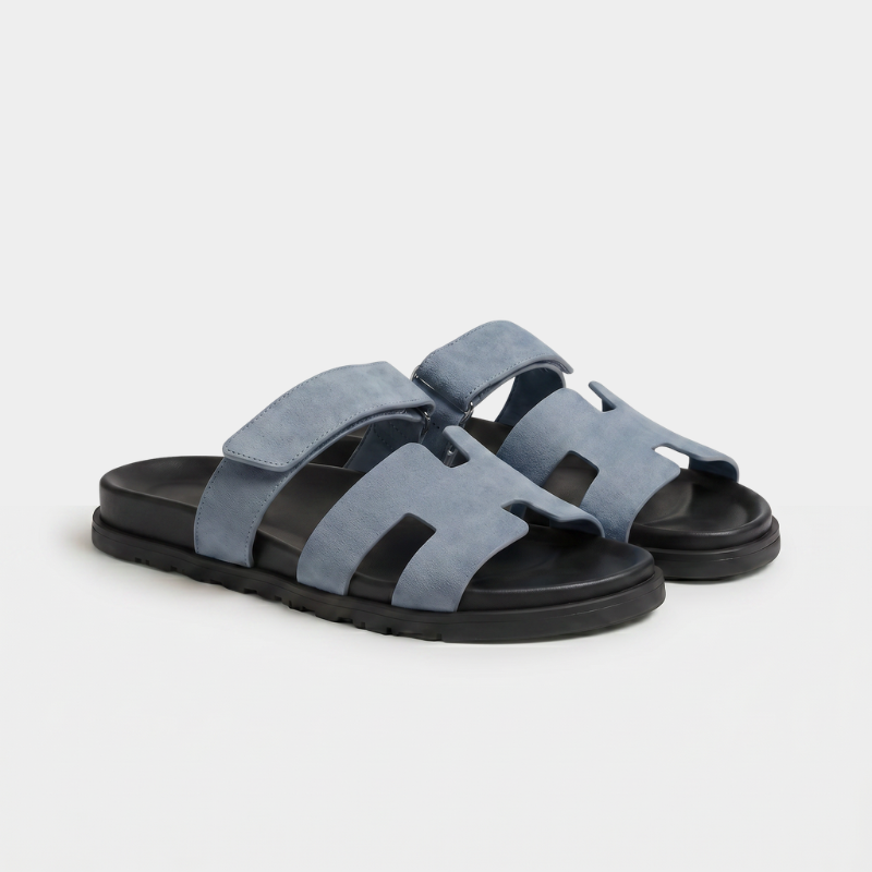 Cannes Suede Slide Women Slate Blue