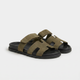 Cannes Suede Slide Donna Kaki