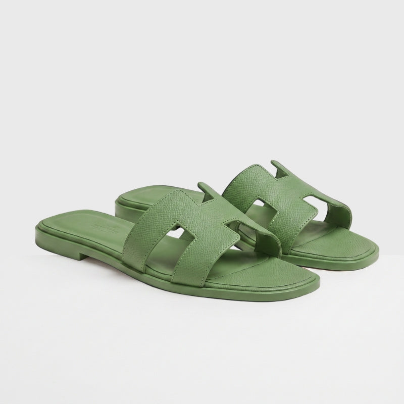 Riviera Flat Slide Women Sage Green