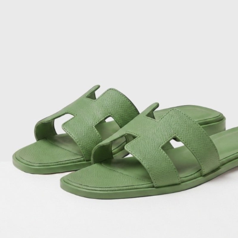 Riviera Flat Slide Women Sage Green