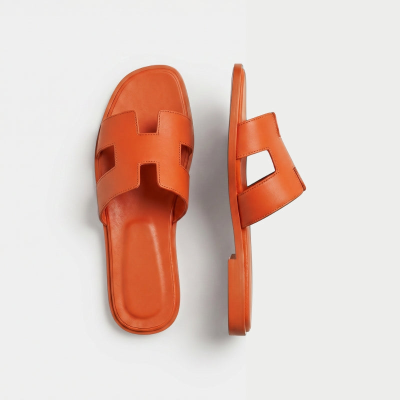 Riviera Flat Slide Women Burnt Orange
