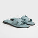 Riviera Flat Slide Women Baby Blue