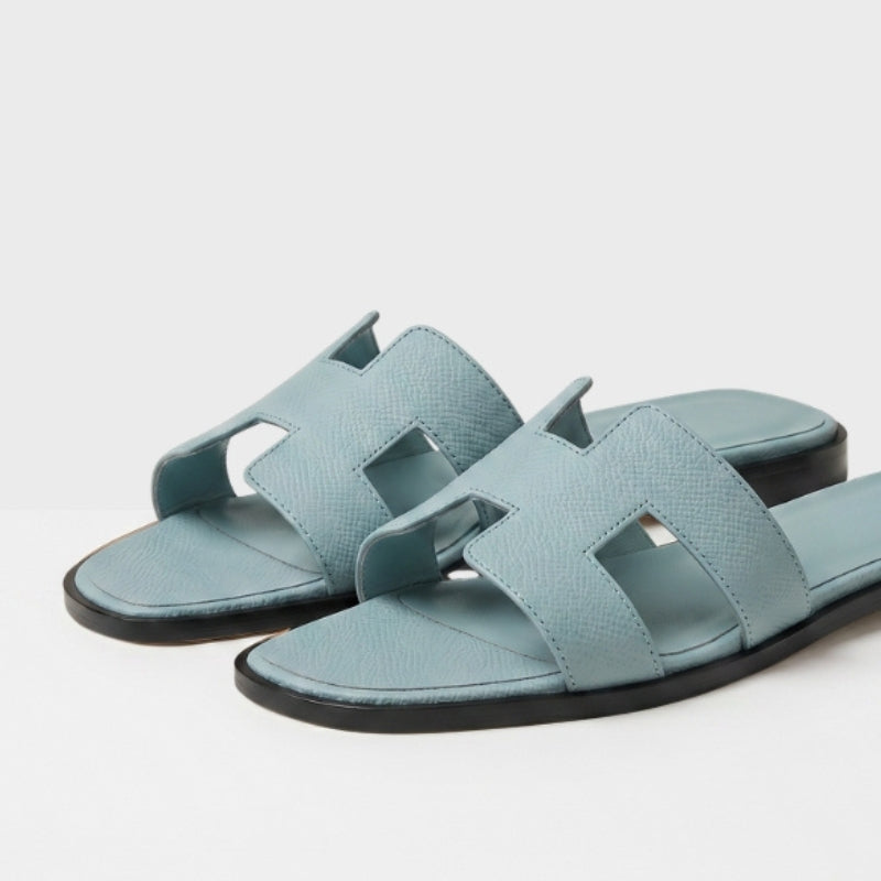 Riviera Flat Slide Women Baby Blue