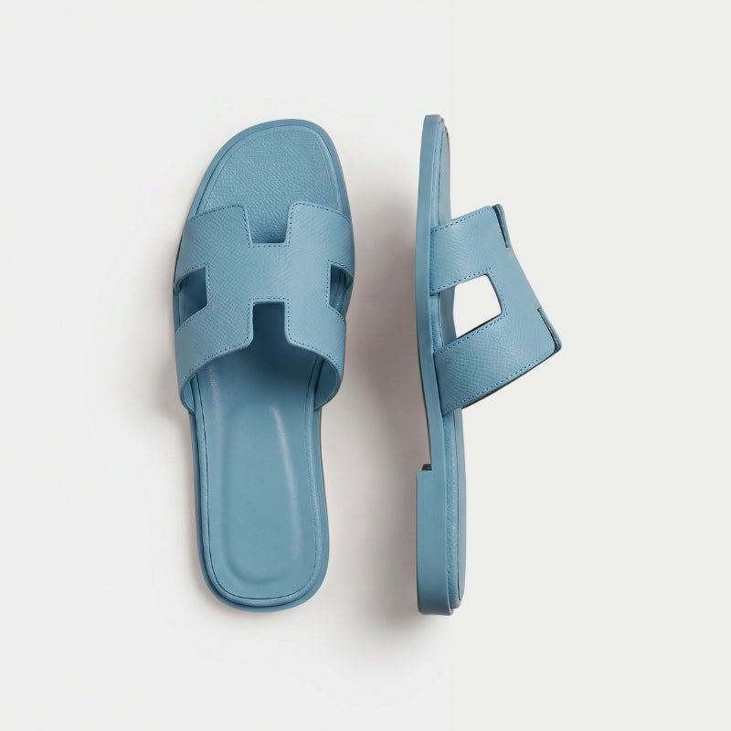 Riviera Flat Slide Women Slate Blue