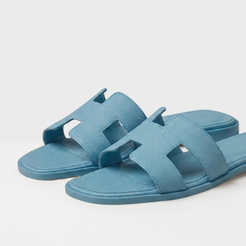 Riviera Flat Slide Women Slate Blue