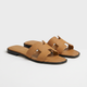 Riviera Flat Slide Women Tan