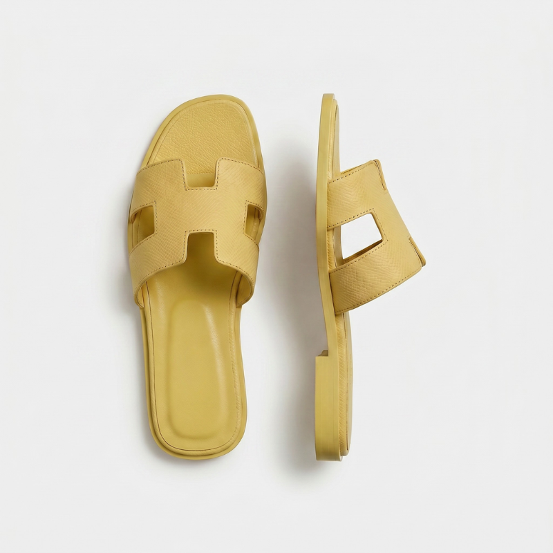 Riviera Flat Slide Women Yellow