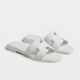 Riviera Flat Slide Women White
