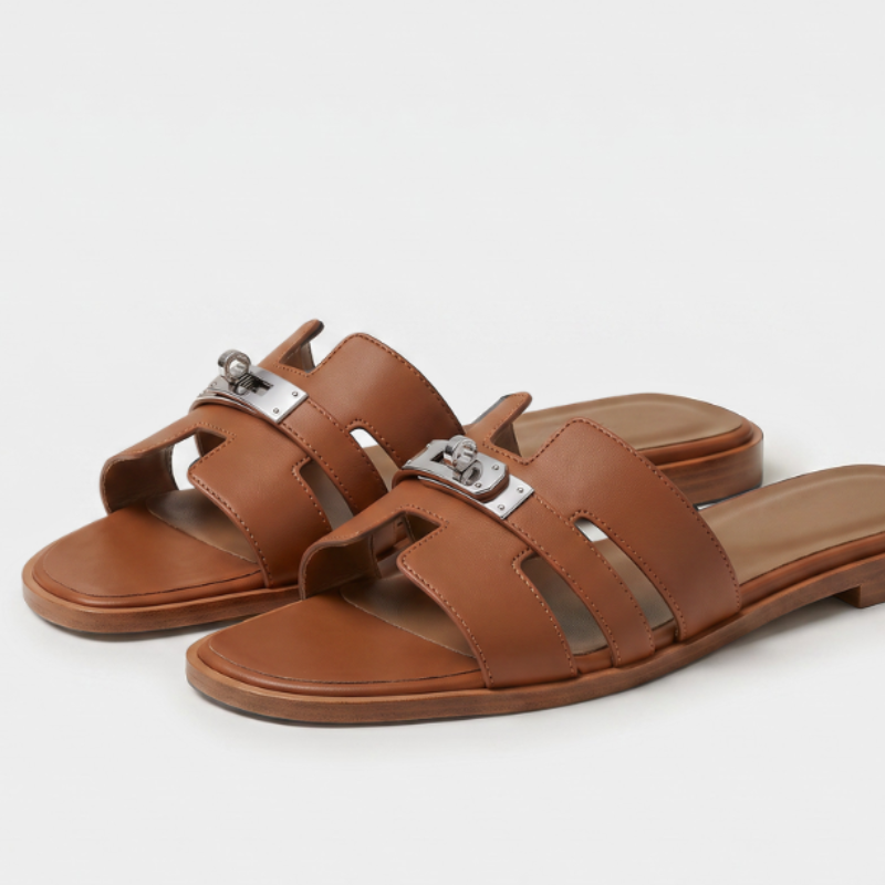 Marbella Slide Women Cognac