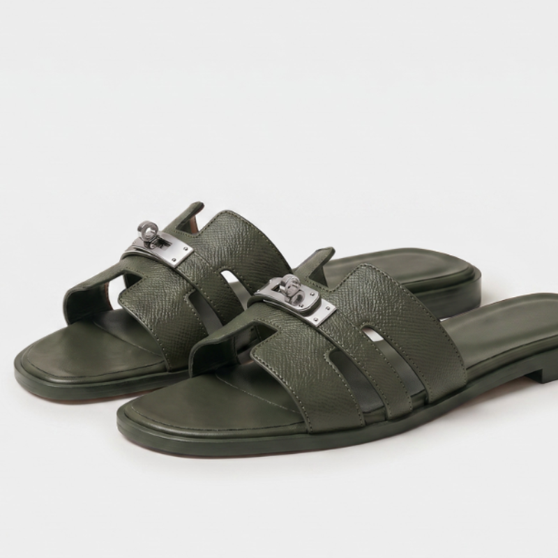 Marbella Slide Women Olive Green