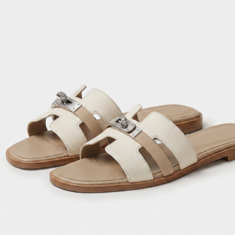 Marbella Slide Women Ivory Tan
