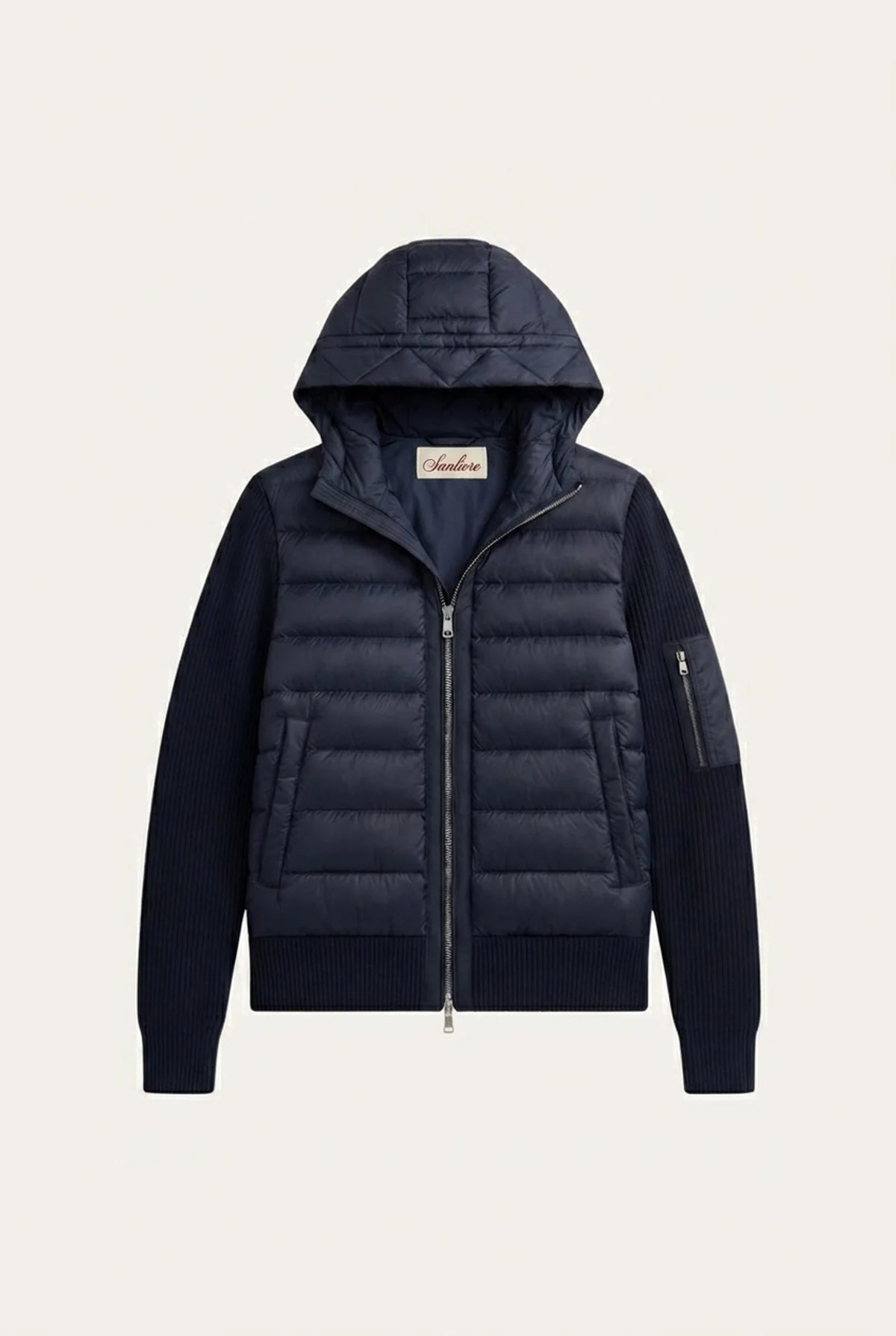 Sondrio Hybrid Zip Jacket Navy