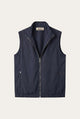 Lecco Stand-Collar Zip Vest Navy