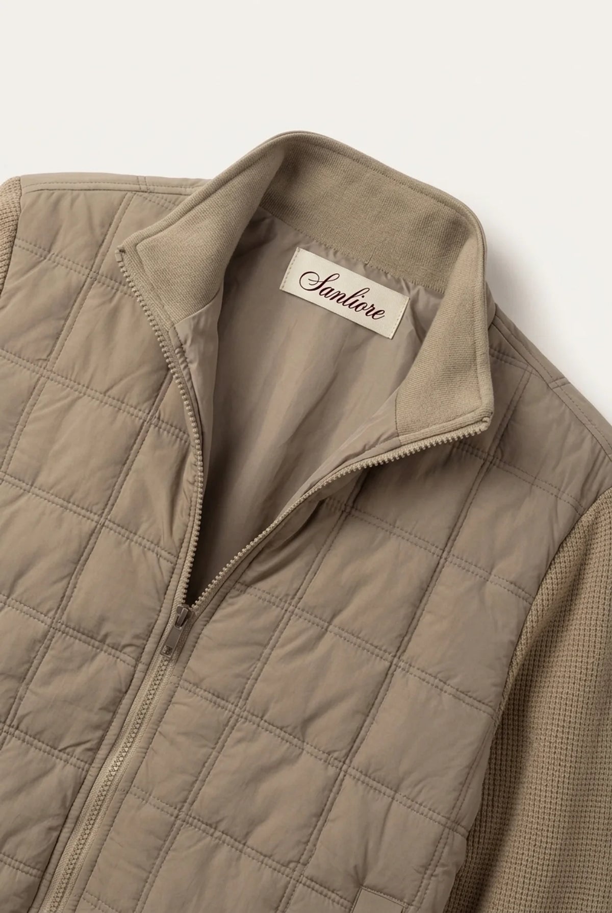 Treviso Quilted Hybrid Jacket Beige