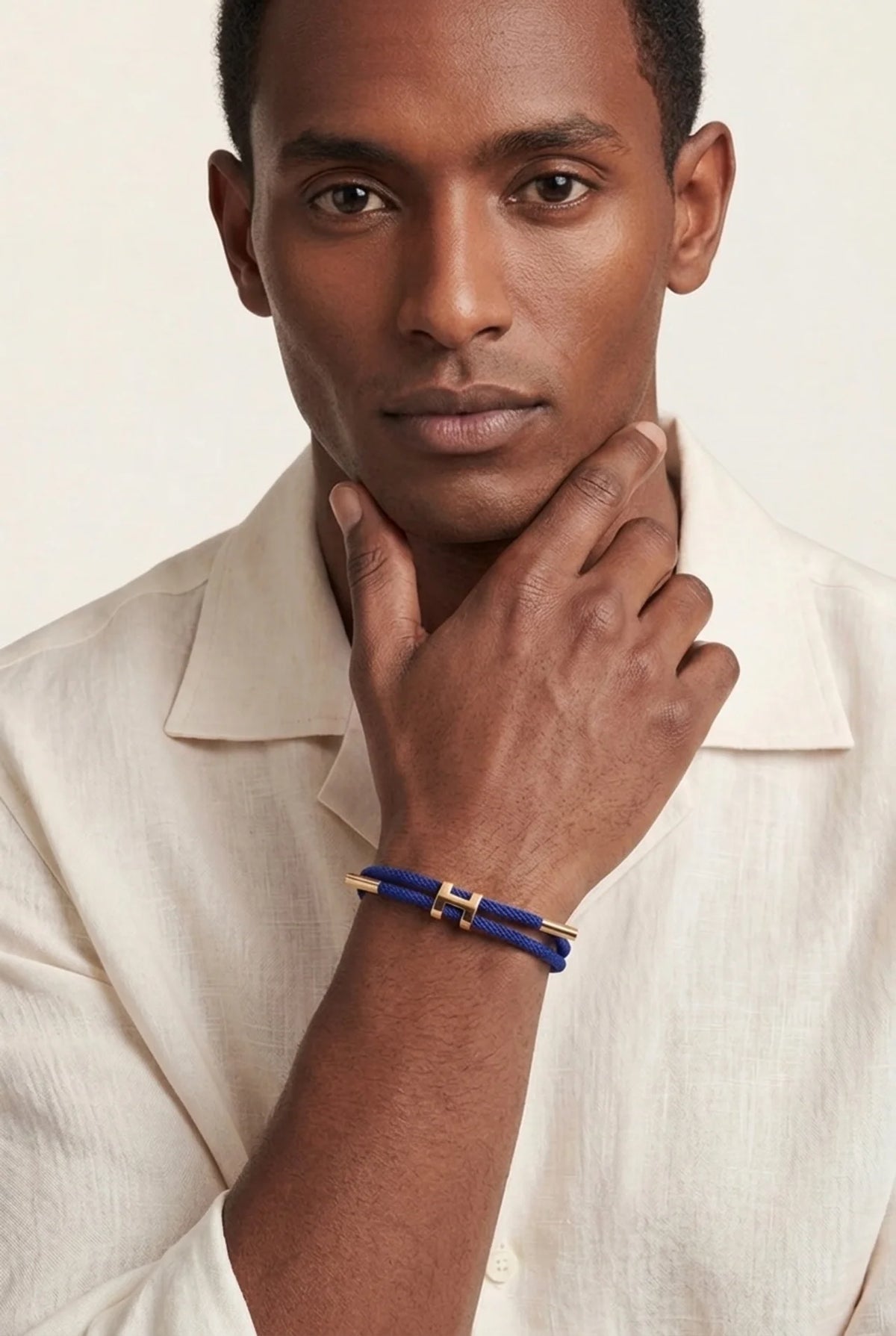 Rapallo Woven Bracelet Denim Blue
