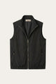 Lecco Stand-Collar Zip Vest Black