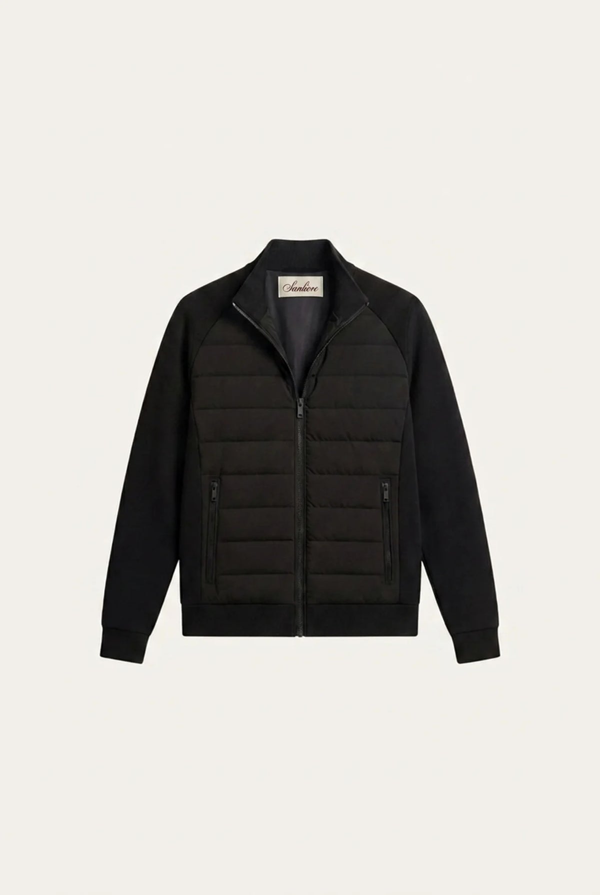 Vicenza Wool Padded Jacket Black