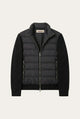 Ferrara Quilted Knit Hybrid Jacket Black