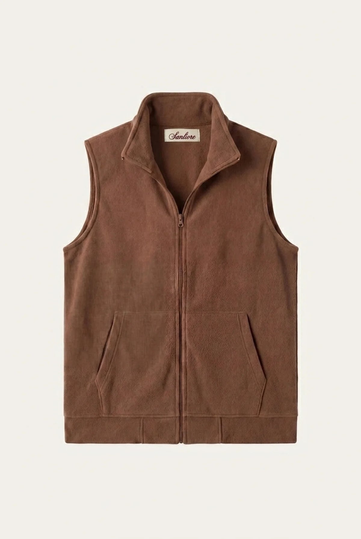 Livigno Brushed Fleece Vest Espresso