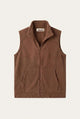 Livigno Brushed Fleece Vest Espresso