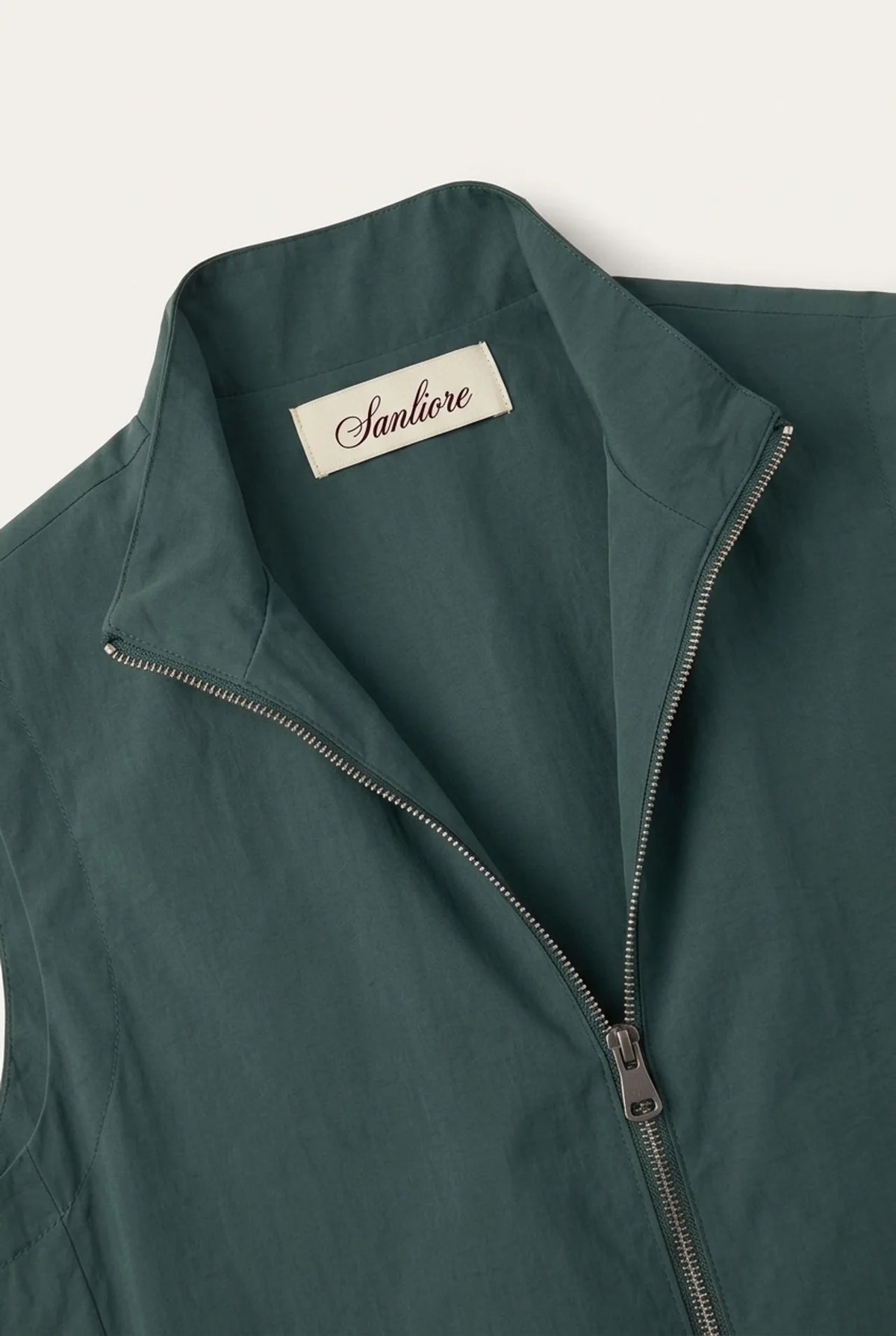 Lecco Stand-Collar Zip Vest Pino