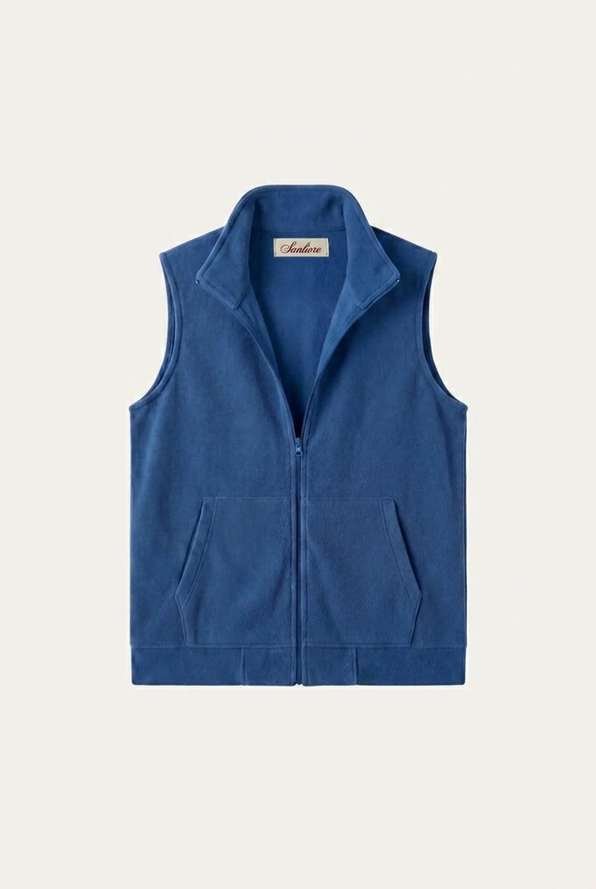 Livigno Brushed Fleece Vest Cobalt