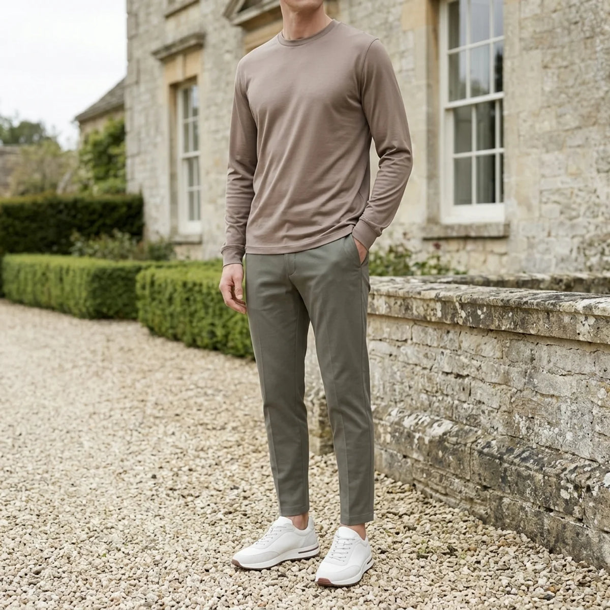 Verona Soft Lustre Longsleeve Falcon