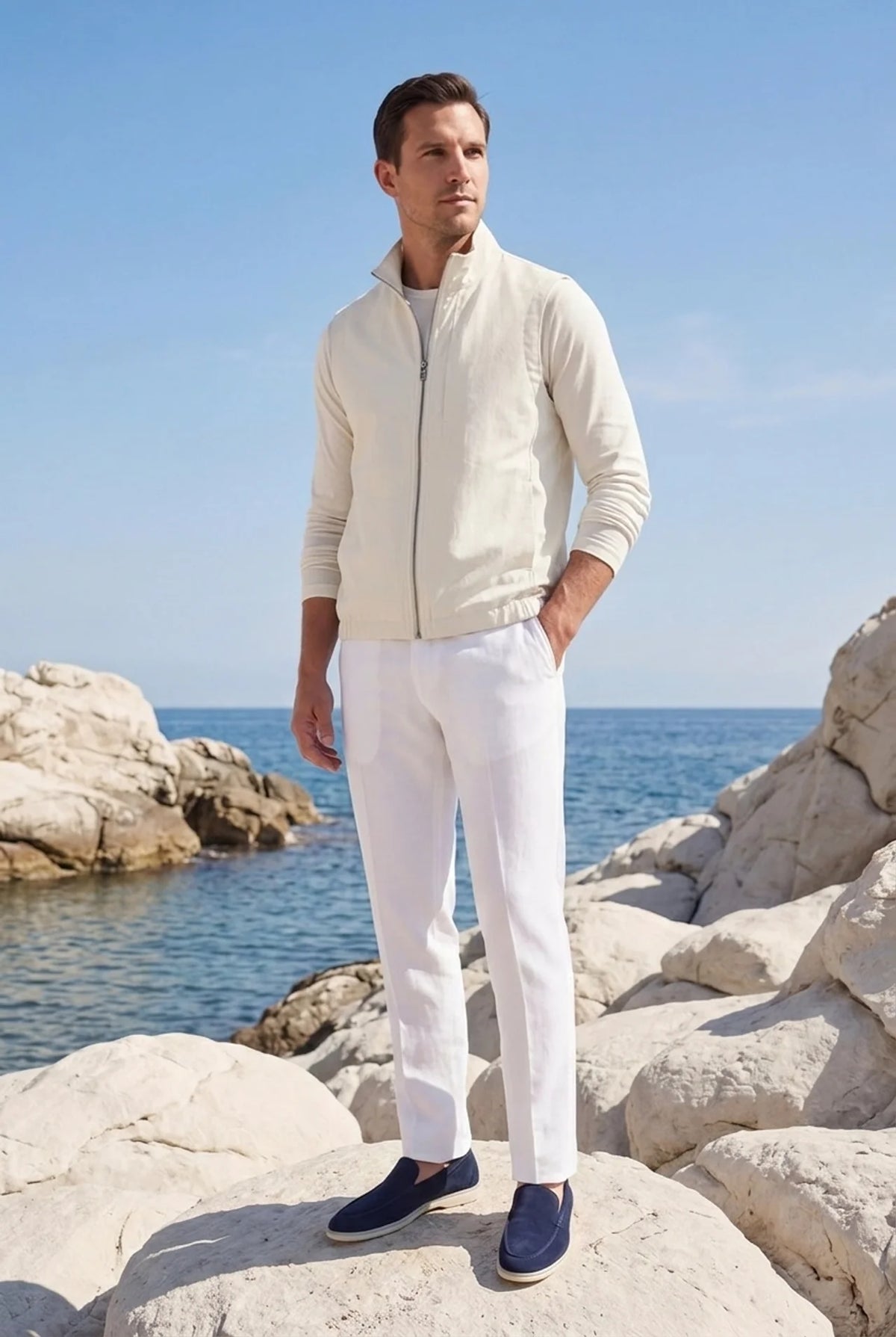 Bergamo Gilet Ivory