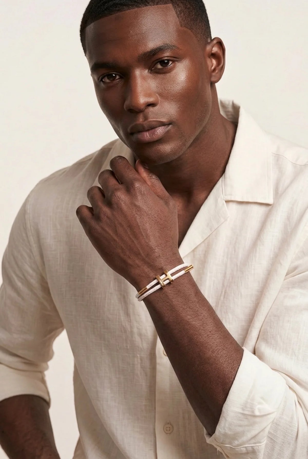 Rapallo Woven Bracelet Chalk White