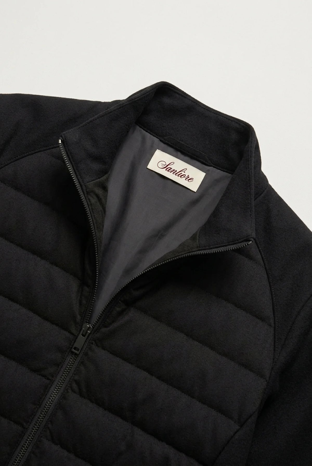 Vicenza Wool Padded Jacket Black