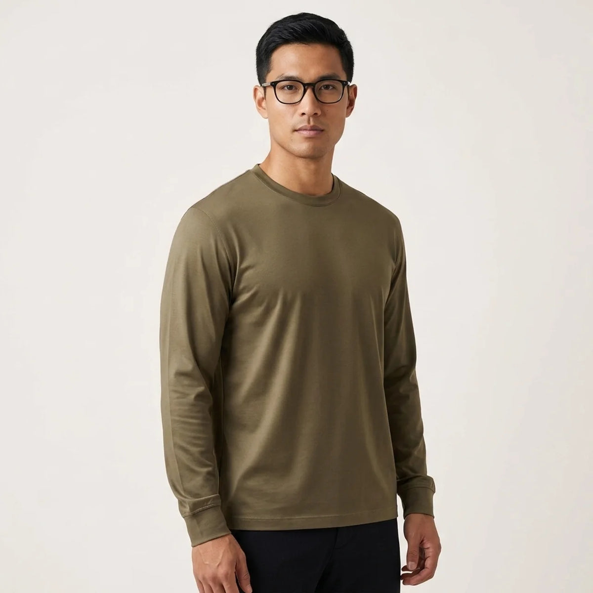 Verona Soft Lustre Longsleeve Olive