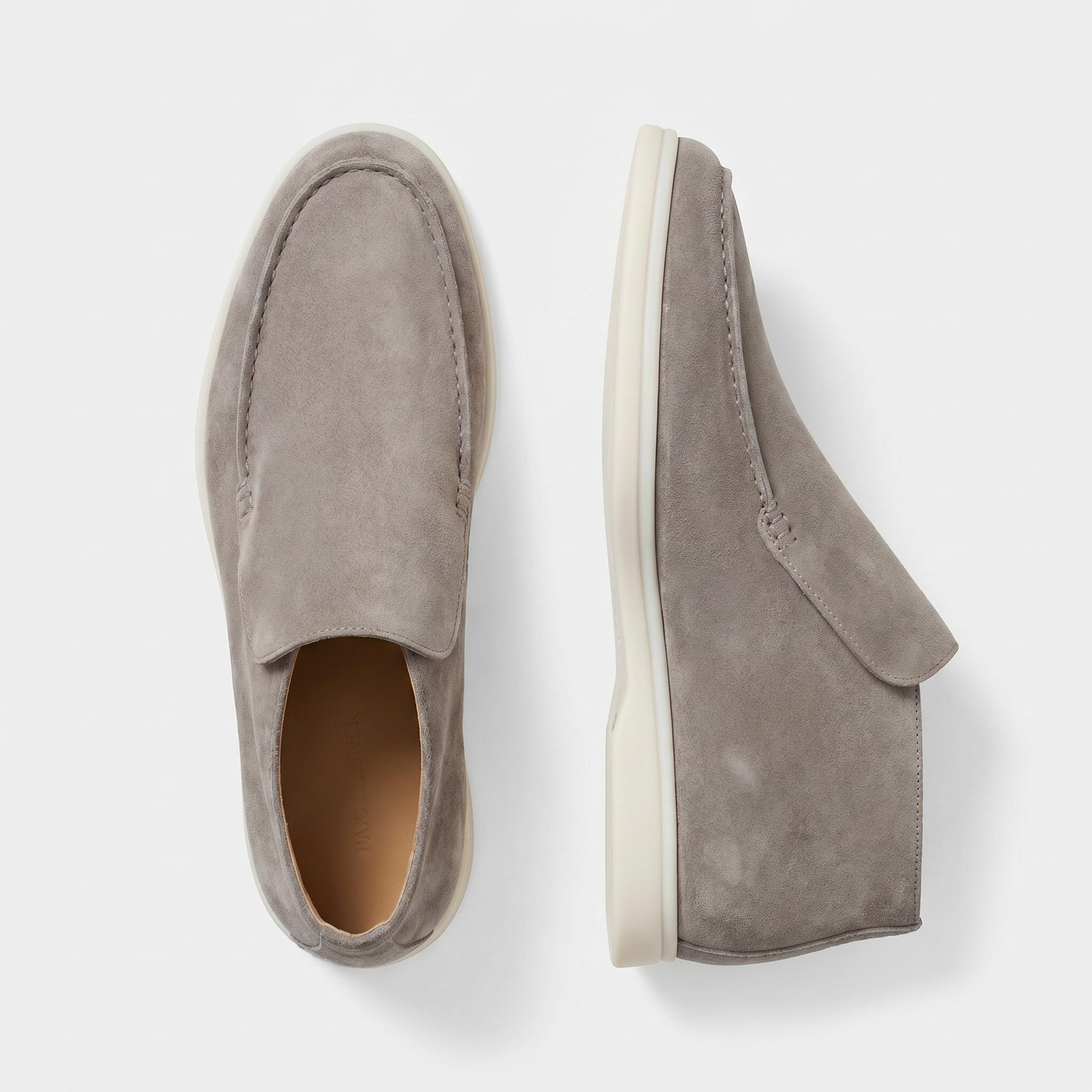 Milano City Loafer Suede Stone Grey