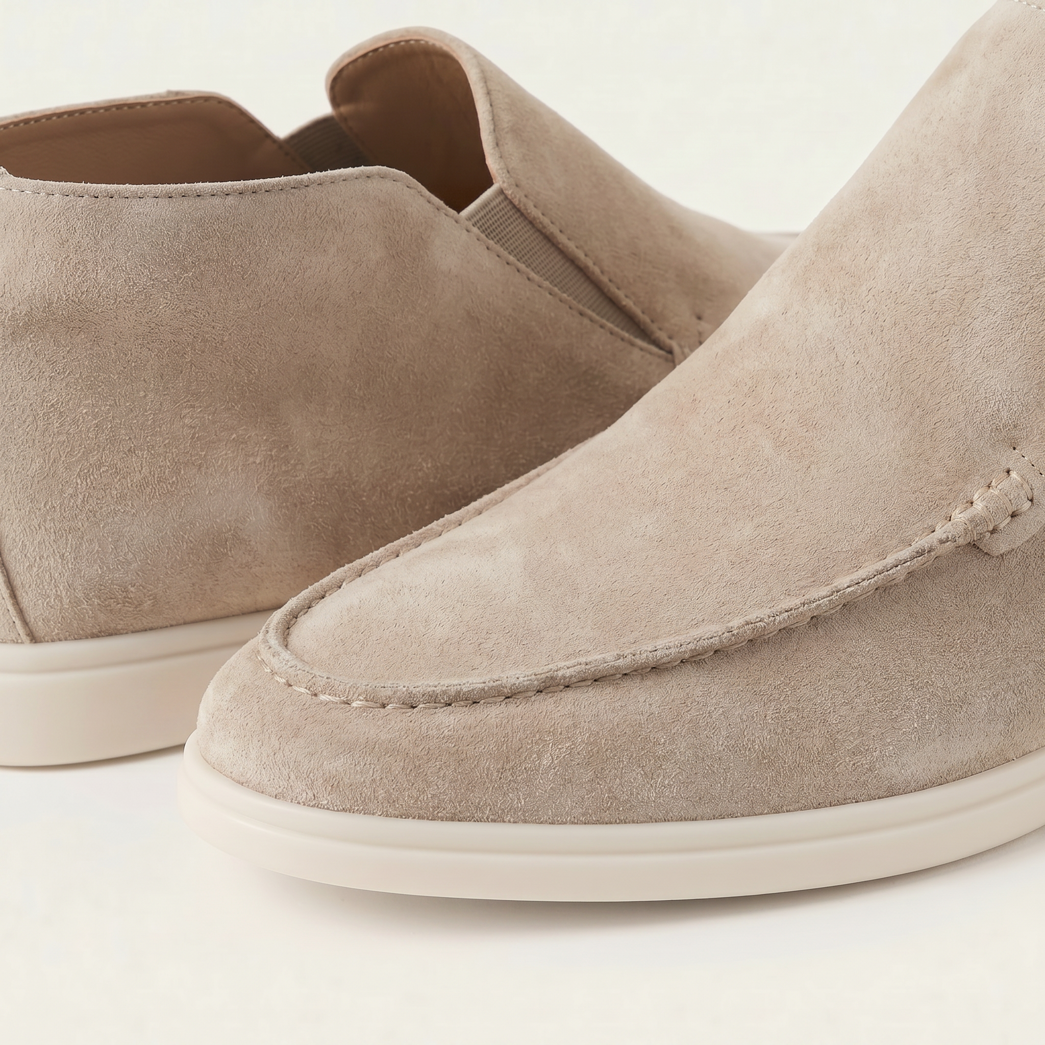Milano City Loafer Suede Sand Beige