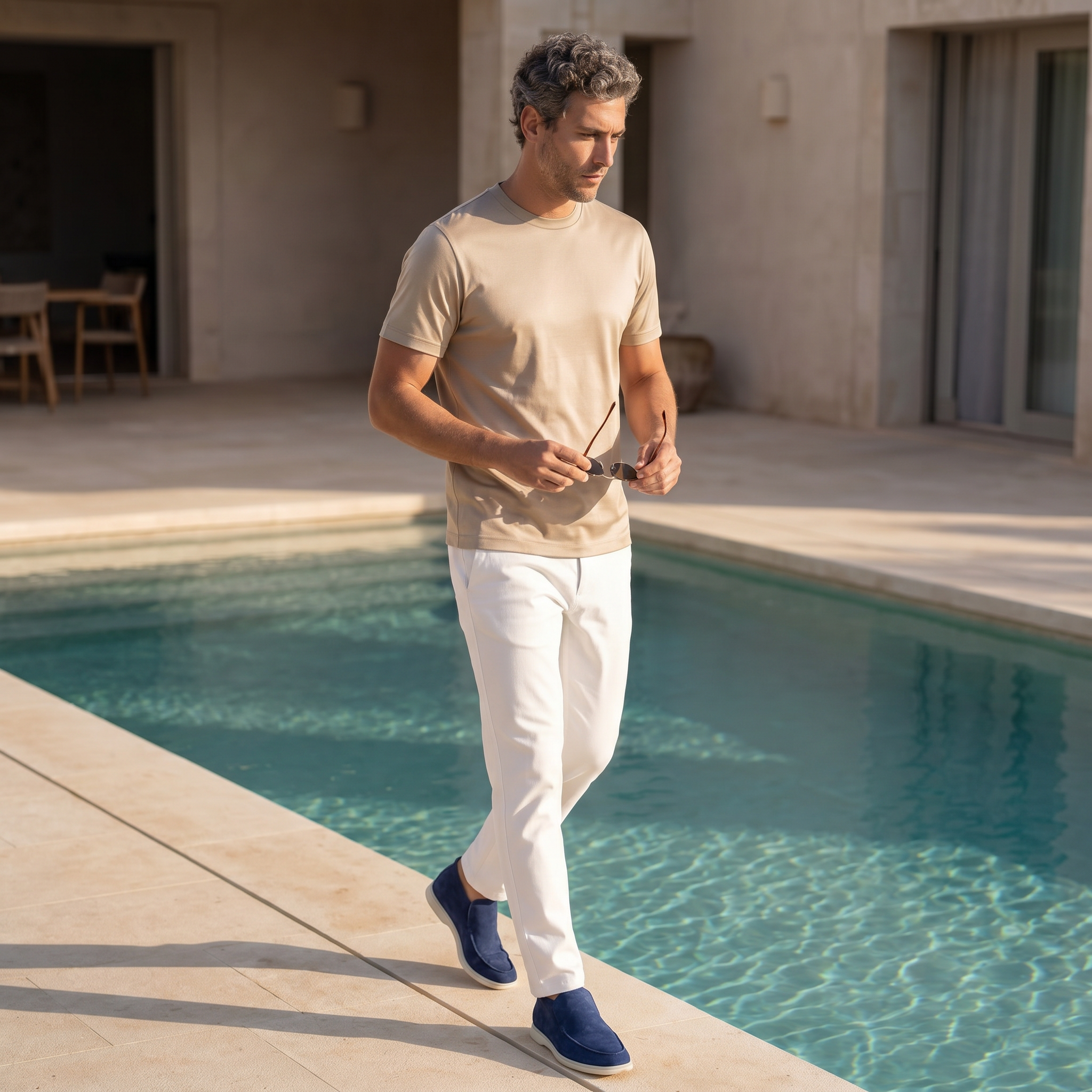 Milano City Loafer Suede Cobalt Blue